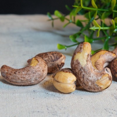 带皮大腰果仁500g新货原味坚果零食紫皮盐焗干果越南干货新疆直发图3