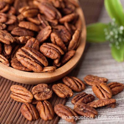 新货碧根果仁奶油味250g/500g坚果零食大罐装炒货长寿果批发代发图2