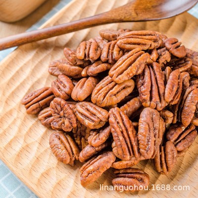 新货碧根果仁奶油味250g/500g坚果零食大罐装炒货长寿果批发代发图3