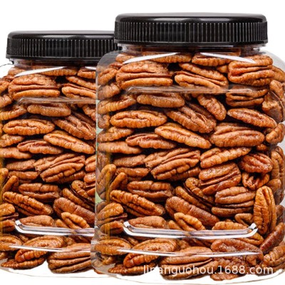 新货碧根果仁奶油味250g/500g坚果零食大罐装炒货长寿果批发代发图5