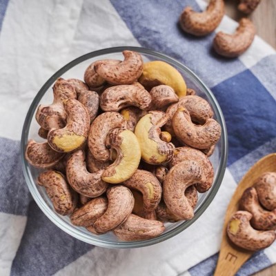 紫衣炭烧腰果【代发】500g/250g带皮坚果零食炒货干果大礼包腰果图3