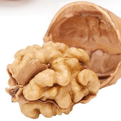 新疆阿克苏185纸皮核桃批发500g 新货手捏大核桃坚果薄皮生核桃图3