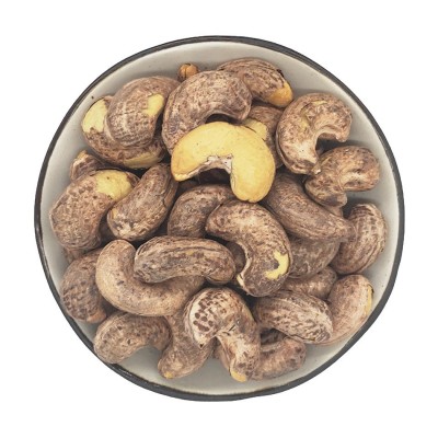 A180240超大颗粒盐焗带皮腰果500g包装腰果虎皮紫皮紫衣腰果图5