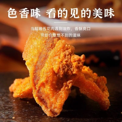 聚蔬源酥脆肉脂渣零食小吃脆皮五花肉猪肉脯肉干网红休闲油炸食品图3