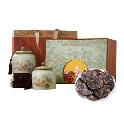 陈皮白茶福鼎老白茶小饼茶贡眉寿眉陶瓷罐高端礼盒装茶叶送礼500g图5