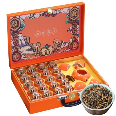 特级金骏眉红茶2025新茶正宗特级浓香型金俊眉茶叶300g茶具礼盒装图5