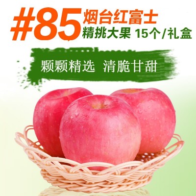 85#以上14个-16个/箱烟台苹果套袋精品基地霜降后晚采,一级苹 85#以上14个-16个/箱烟台苹果套袋精品基地霜降后晚采,一级苹