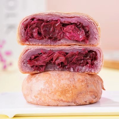 东巴客这里是云南特产玫瑰鲜花饼3味32枚礼盒装大理丽江景区同款图4