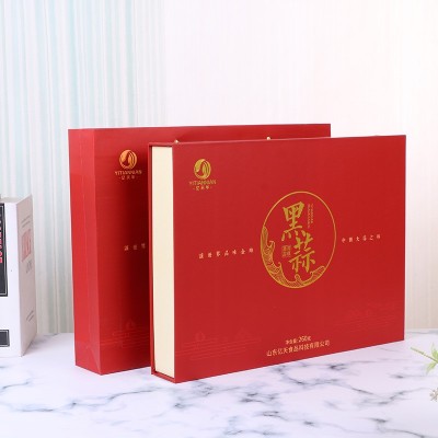 亿天年厂家批发黑蒜礼盒山东特产黑蒜皮薄肉厚独头黑蒜礼盒装去皮图2