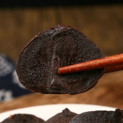 独头蒜开盖即食500g罐装黑蒜现货亿天年独头黑蒜罐装蒜发酵黑蒜图4