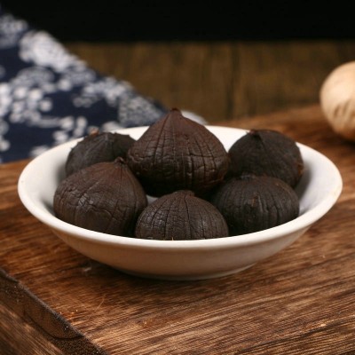 黑蒜独头蒜山东金乡特产500g桶装发酵黑蒜独头黑蒜黑蒜绿色食品图3