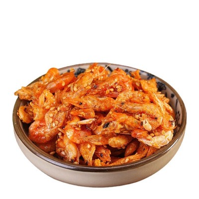 大洋渔夫即食海虾零食麻辣小海虾香辣海虾干烤虾干10kg厂家代批发图5