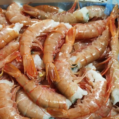 24年阿根廷大红虾特大无头去头红虾尾C1新鲜冷冻海捕大虾批发图3