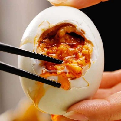 【恒升园】批发60g熟咸鸭蛋散装农家散养青皮鸭蛋100枚装红心流油图2