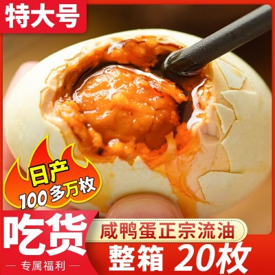 流油咸鸭蛋20枚礼盒装 正宗微山湖特产咸鸭蛋整箱包邮图3