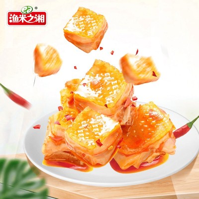 鸡肉粒鸡胸肉鸡肉干减期渔米之湘零食食品健康香辣味减脂期零食图2