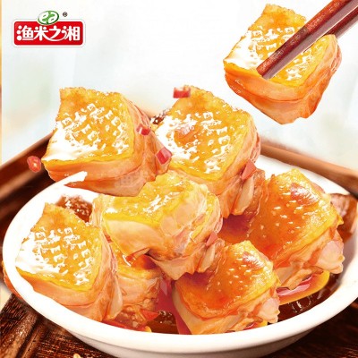鸡肉粒鸡胸肉鸡肉干减期渔米之湘零食食品健康香辣味减脂期零食