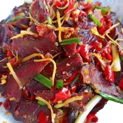 腊牛肉湖南黄牛肉干农家自制烟熏牛肉四川贵州恩施土特产厂家腊味图5