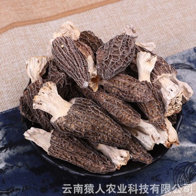 云南山货羊肚菌盒装 羊肚菌干货带柄食用菌批发 100g/盒（面议）图3