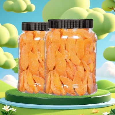 黄桃干500g大罐装桃子干果脯桃肉零食水果干桃片蜜饯桃脯散装包邮图5