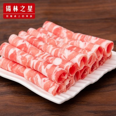 锡林之星内蒙羔羊A板涮火锅食材羊肉砖羊肉卷餐饮批发冷冻全羊图2