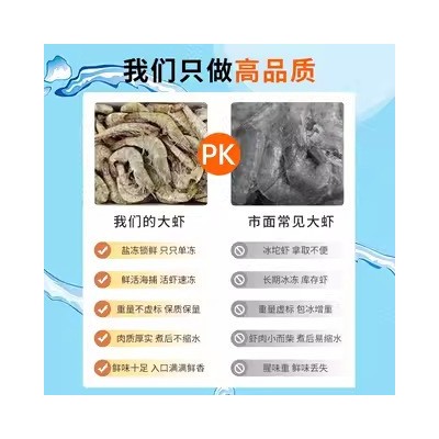 20/30大虾3斤青岛大虾新鲜海捕基围白虾盐冻大白虾厄瓜多尔南美 1件图2