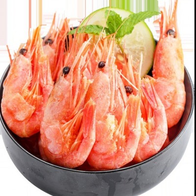 加拿大北极虾甜虾头腹籽北极熊甜虾刺身即食元宝冰虾3斤批发商用 1盒图5