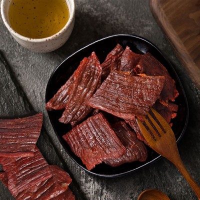 原切大片牛肉干内蒙古特产风干肉干正宗手撕熟食真空麻辣小零食 1袋图4