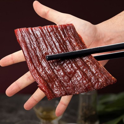 原切大片牛肉干内蒙古特产风干肉干正宗手撕熟食真空麻辣小零食 1袋图2