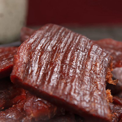 原切大片牛肉干内蒙古特产风干肉干正宗手撕熟食真空麻辣小零食 1袋图3