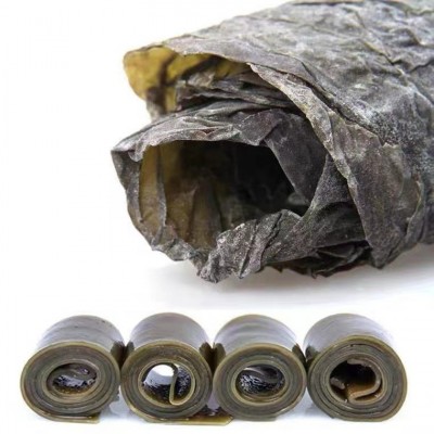 厂家批发宁德霞浦海带卷叶大肉厚 细腻嫩滑干净无沙500g干海带卷 3个图5