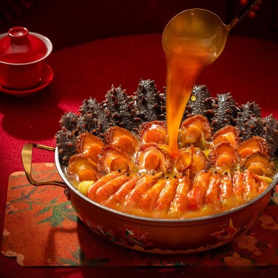 佛跳墙速冻调制食品12参12鲍12虾大盆菜2500g加热即食海鲜礼盒 2份图2