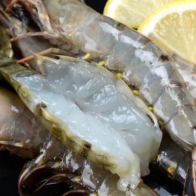 鲜活速冻黑虎虾新鲜无冰黑虎虾大号老虎虾九节斑节虾海鲜水产批发 2盒图4