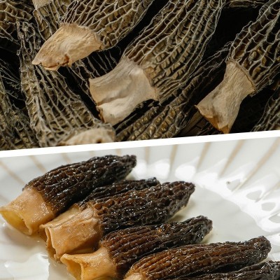 一件代发5-8羊肚菌菌菇干貨批發整箱500克干货批发 羊肚菌菇一斤 1件图3