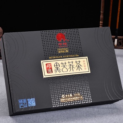 邛池600g礼盒装荞麦茶苦荞茶酒店送礼用大凉山苦荞黑苦荞茶小包装 2盒图5