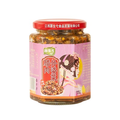 源生弋腊肉外婆菜即食农家下饭菜佐餐拌面夹馍香辣开胃腊肉外婆菜 1瓶图5