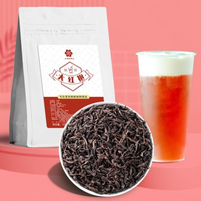 武夷山大红袍奶茶原料茶叶乌龙花香型正宗岩茶奶茶连锁店专用批发 5袋图5