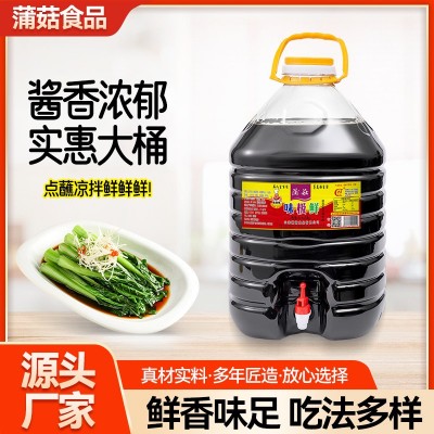 蒲菇味极鲜 家用商用大桶装销售生抽炒菜白灼汁点蘸凉拌调味品 2桶