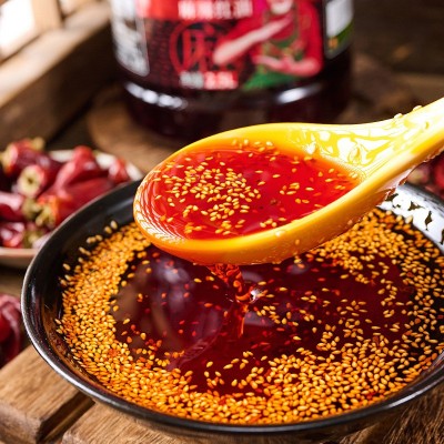 童升商用2.5L辣椒油麻辣红油火锅冒菜油泼辣子餐饮凉拌菜调料香辣 1瓶图4