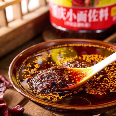 童升正宗重庆小面向料餐饮商用5斤辣椒酱佐料拌面调料风味辣椒油 1瓶图2