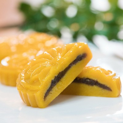 南瓜红豆饼速冻糕点420g 20包/箱广式早餐早茶甜品小吃点心糕点 2包