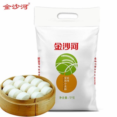 金沙河面粉 家用富强小麦粉 5kg*1袋/10斤 通用面粉可做所有面食 1袋