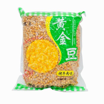 临沂黄金豆 餐饮酒吧饭店KTV下酒菜油炸黄豆豌豆牛肉味香批发黄豆 1袋图5