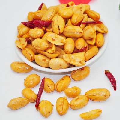 柴良油炸花生米五香花生米香酥 麻辣花生5斤包装炒货下酒零食批发 1箱图3