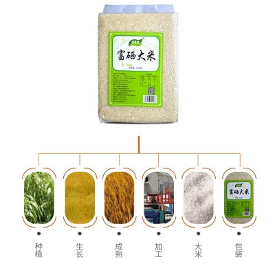 西达康 石台富硒大米 厂家大米直批 2500g米砖5斤装 2装图3