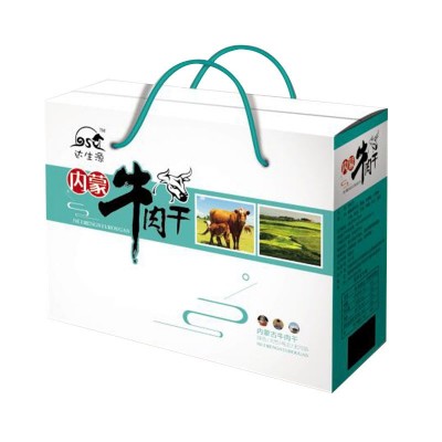 内蒙古风干牛肉干礼盒装2斤 草原特产零食手撕牛肉干端午送礼礼盒 2盒图2