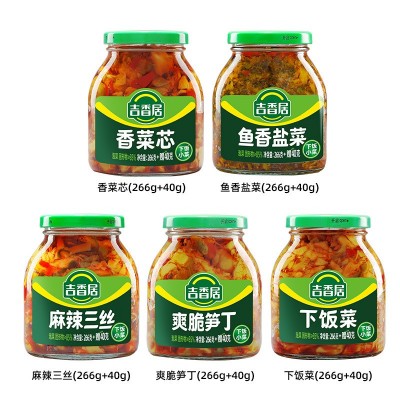 吉香居下饭菜306g榨菜酱腌菜开味泡菜小菜家用榨菜丝厂家一件代发图3