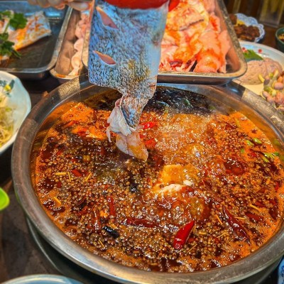 良厨中麻辣火锅鱼底料500g水煮鱼美蛙鱼头麻辣鱼调料包商用特惠装 1包图5