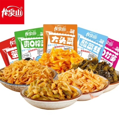 四川榨菜整箱下饭菜麻辣熟油椒香竹笋海带丝萝卜干小包装开味咸菜 1件