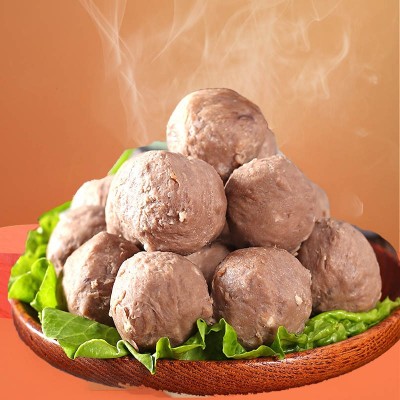 撒尿牛肉丸手打正宗汕头牛筋丸特产手工潮州撒尿牛丸火锅丸子商用 1袋